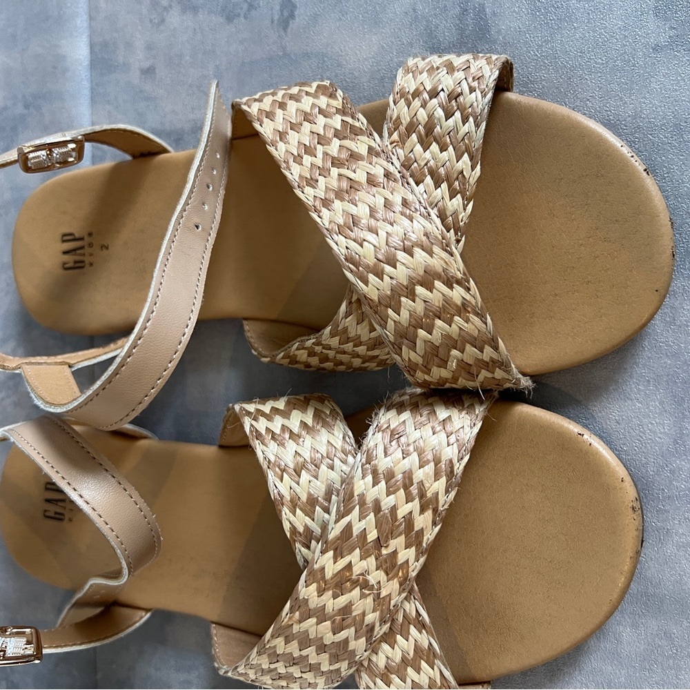 Gap Kid’s White Flats and Tan sandals (spring shoes) both